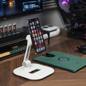Lede Magsafe Magnetic Phone Stand iPad Tablet Portable Screen Universal Desktop Lazy Person Special Support Stand Foldable Lift Rotation Height Angle Adjustment Online Course Learning
