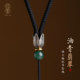 Jade jade pendant pendant lanyard jade pendant special pendant rope hand-woven lanyard high-end necklace rope rope