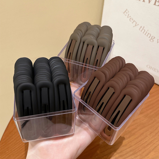 Black hair clip simple women's forehead broken hair bangs clip 2025 new internet celebrity bb clip side clip headdress hair card