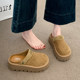 Thick-soled heightened Birken shoes bag-toe half-slippers for women wearing 2025 new autumn one-foot lazy Birken shoes