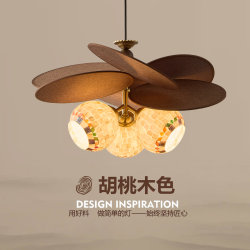 Spring in the Woods: Mid-Century Style Restaurant Chandelier, Light Luxury and High-End Pastoral Retro Foyer Bedroom Shell Pendant Light