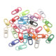 Colorful keychain spray painted zinc alloy 3-point small door buckle DIY mobile phone chain key buckle metal jewelry accessories
