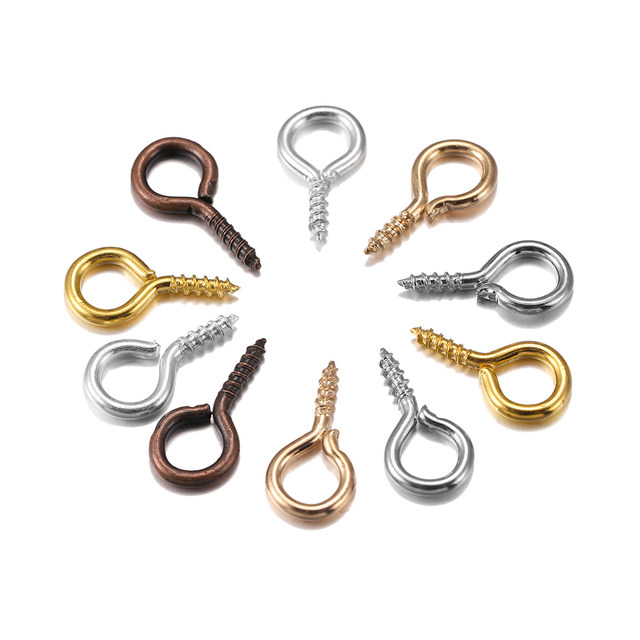 Sheep eye nails, horn nails, hand-made dolls, 9-character hooks, pendants, pins, hanging rings, diy jewelry accessories