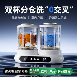 Wanjia Neng Double-Tub Underwear Washing Machine, Mini Underwear Cleaning Machine, No Installation Required, Sock Washing Machine, Special Laundry Cup Gadget