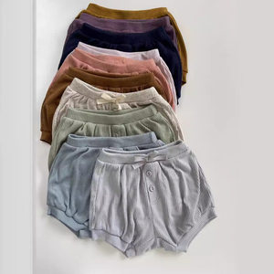 
24 summer new Nordic style orchid essence modal cotton baby baby children's flower bud pants bread pants big butt shorts