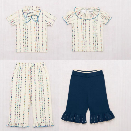
ins spring and summer mp same style organic cotton boys and girls baby soft rice apricot flower wall jumpsuit short-sleeved tops and trousers
