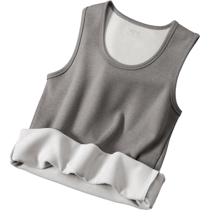Add velvet thickened vest, men wear autumn and winter, shoulder, shoulder without marks, droly, heating slimming bottoming jacket cotton vest