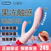 dương vật giả đeo Máy rung hai đầu mềm Durex, máy rung kem, gậy massage chống thấm nước sạc lại, thiết bị thủ dâm nữ, trứng rung Dương vật Giả Gắn Tường cu giả rung thụt