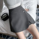 Fake pocket suit short skirt for women in summer high waist straight skirt pants versatile slim and anti-exposure hip-packing A-line skirt