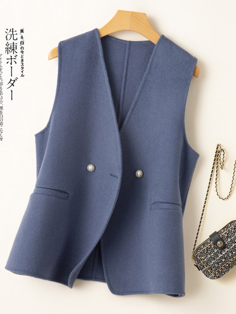Stylish Slim Fit Mid-Length Double-Sided Cashmere Coat