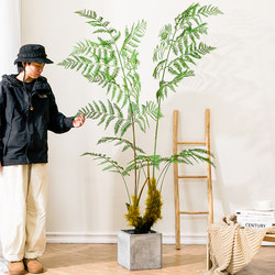 Bionic Green Plants for Living Room, Artificial Trees, Golden Monkey, Monkey Head Fern, Indoor Potted Plants, Decorative Landscaping Ornaments