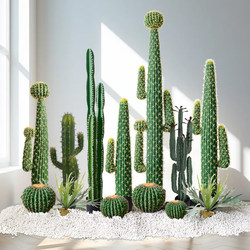 Fake Green Plant Cactus Indoor High-End Light Luxury Landscaping High-Quality Imitation Green Plant Tropical Artificial Tree
