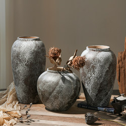 Vase design niche retro mottled ceramic ornaments