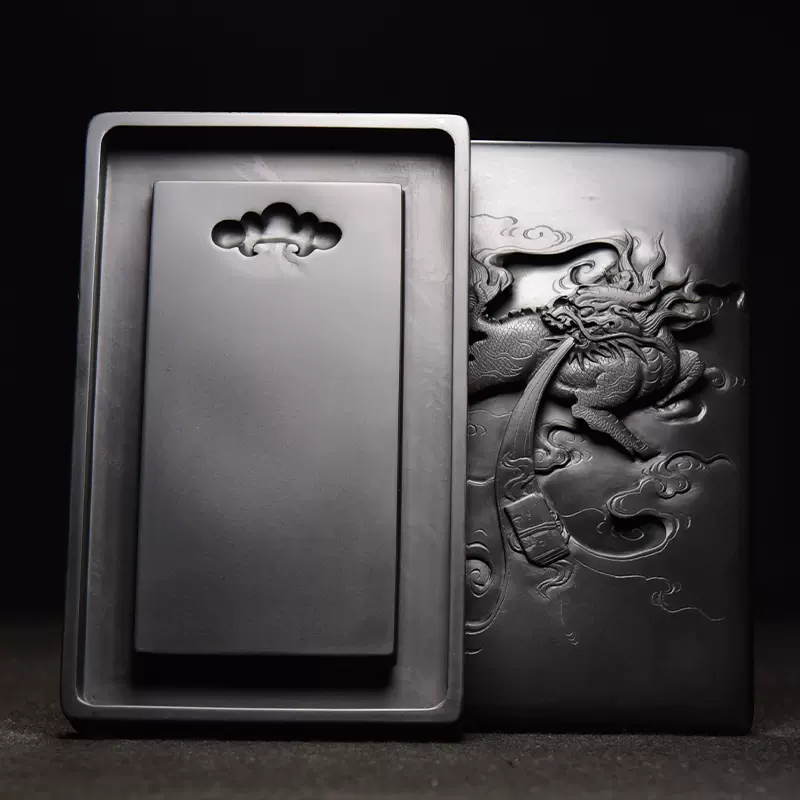 天然原石龙尾山老坑歙砚安徽歙县四大名坑书法国画专用砚台高档