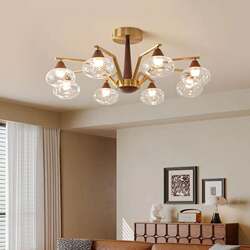 French medieval style chandeliers living room high-end creative bedroom dining room chandeliers simple Zhongshan lamp lighting decoration
