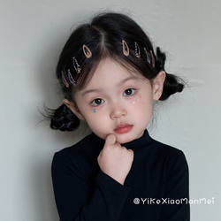 Mini Cute Leopard Print Baby Hair Clip for Children, Side Clip for Stray Hair, Girls' Bb Clip Hair Accessory