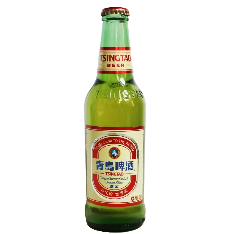 青岛啤酒绿金台湾台啤330ml*24瓶/箱装青岛产黄啤产地直邮