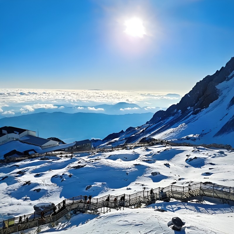昆明大理丽江6天5晚跟团游玉龙雪山海景房纯玩0购物 单人可以拼房