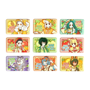 Non -human flagship store fresh fruit series horsekou iron emblem blind box anime peripheral double flash silver green onion 唧 唧 唧 唧 唧
