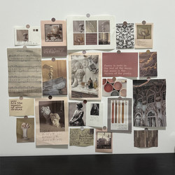 Poster Wall Stickers Wallpaper Ins Retro Bedroom Wall Decoration Dormitory Room Stickers Card Wall Stickers Wallpaper