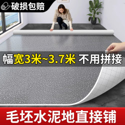3m Wide Floor Vinyl for Home Use, Directly Laid on Cement Floors, Thickened, Wear-Resistant, Waterproof, Non-Slip Pvc Plastic Mat, Adhesive Floor Sticker