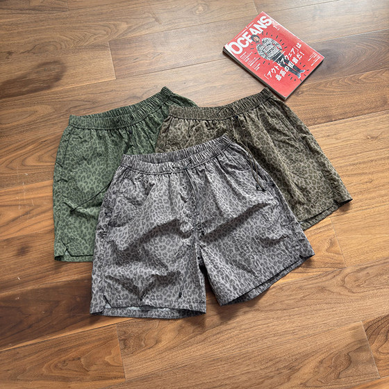 
Uncle Khaki 25ss leopard print quick-drying breathable shorts summer cool outdoor sports versatile and simple