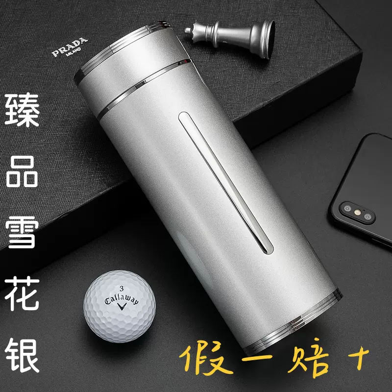 999純銀盃子內外足銀保溫杯雪花銀內膽水杯可攜式男士百福茶杯正品