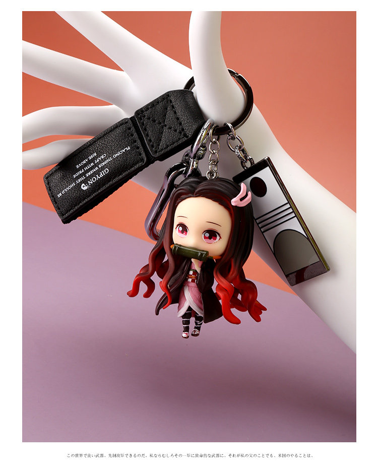 Aurabeam Portachiavi A Tema Demon Slayer - Nezuko, Multicolore, Portachiavi Anime Per Fan, Regalo Collezionisti