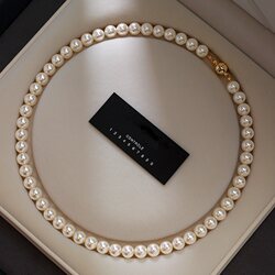 Acc Shijia Pearl Necklace 2026 New Popular Rice Bead Clavicle Chain Light Luxury High-End Women's Necklace Niche Sweater Chain