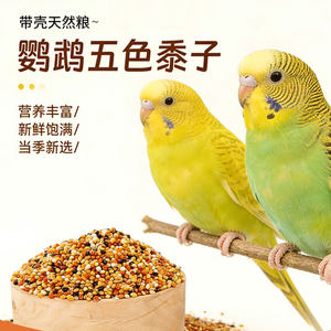 
Black Phoenix, tiger skin, peony parrot bird food, five-color millet mixed grain grain, special feeding feed for small and medium-sized parrots