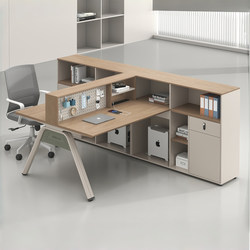 Office Desk Staff Station Simple Modern Staff Desk and Chair Four-Person 8/6-Person Office Cubicle Workstation Finance Desk