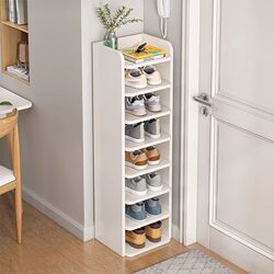 Shoe Rack for Narrow Entrance 2023 New Popular Model Simple Home Entryway Multi-Layer Partition Storage Organizer Multi-Layer Shoe Cabinet