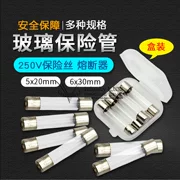 Cầu chì ống thủy tinh 5x20 6x30 Cầu chì ống thủy tinh 1 2 3 5 6 8 10 15 20 30A cầu chì 1a 250v cầu chì thuỷ tinh