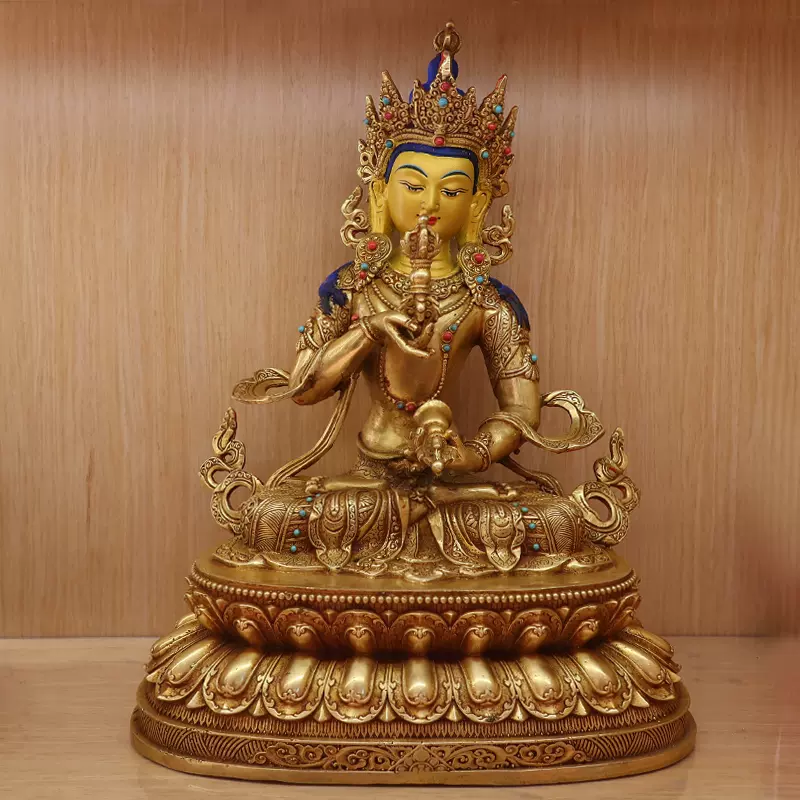 金刚萨埵藏传密宗纯铜鎏金10寸/15寸居家供奉