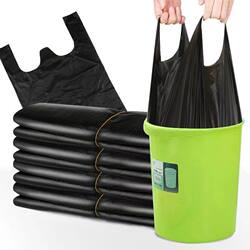 Garbage Bag Household Thickeneded Satchel Multi-Purpose Large Affordable Vest Kitchen Bucket Black Plastic Bag