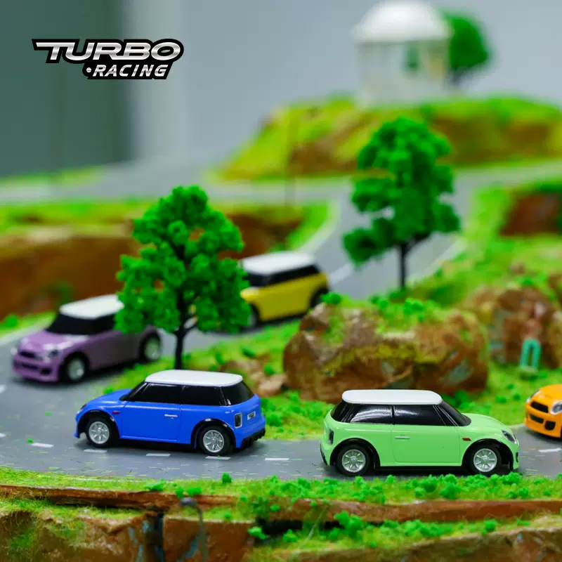 TURBO RACING 全比例RC 1:76微型遥控车C10套装迷你MINI彩色车壳-Taobao