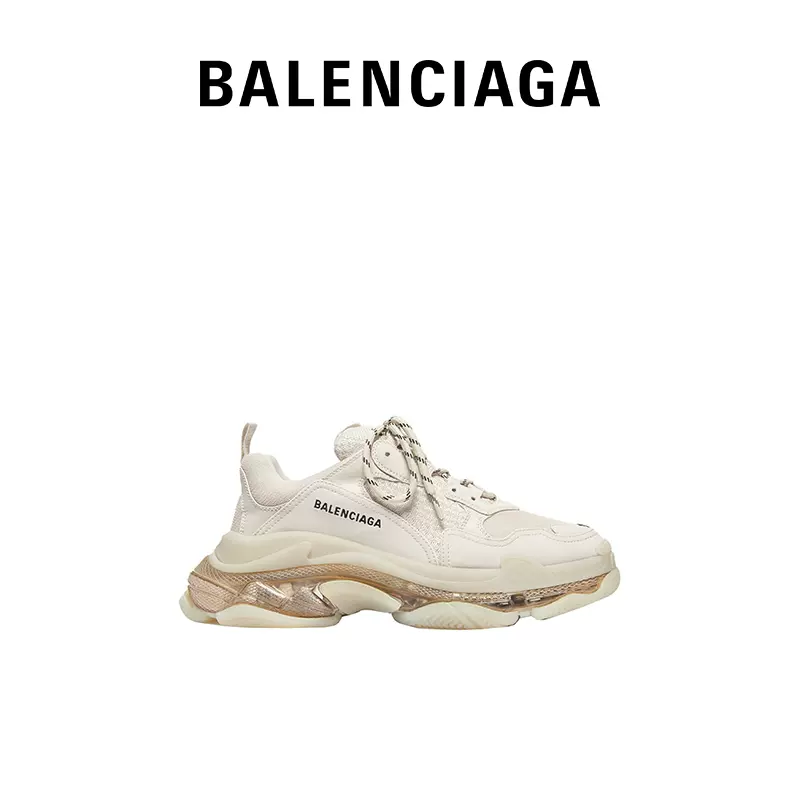 BALENCIAGA巴黎世家TRIPLE S CLEAR SOLE女士老爹鞋-Taobao