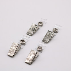 Badge Work Id Clip Factory Brand Clip Id Clip Plastic Student Id Badge Clip Metal Iron Buckle Clip Thickeneded