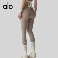 Aio Yoga Pants for Outdoor Wear, High-Waisted Butt-Lifting Fitness Pants, Running Sports Pants, Pilates Naked-Feel Sports Fitness Long Pants