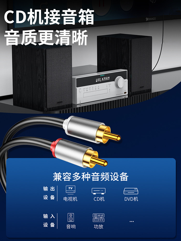 35661 Cavo Audio Stereo 2 x RCA Maschio/Maschio, 2m