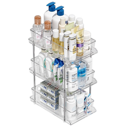 Multi-layer pull-out storage storage for bathroom cabinet sink