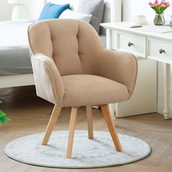 Nordic Home Fabric Swivel Sofa Chair Beauty Salon Manicure Makeup Chair Book Makeup Stool Comfortable Long-Sitting Computer Chair