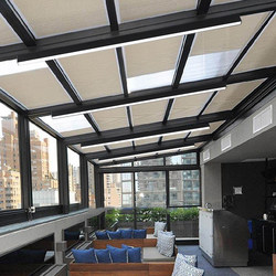 Special Lamp for Glass Sunrooms, Balcony Entrance Lamp, Garden Lamp, Rainproof, Insect-Proof, High-Temperature Resistant, Remote-Controlled Long Strip Ceiling Lamp
