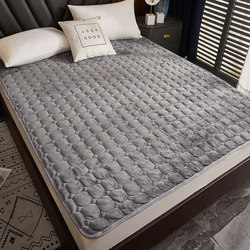 Flannel Mattress Pad, Thickened for Autumn and Winter Warmth, Double Size for Home Use, Dormitory Single Size, Foldable Mattress Pad, Washable