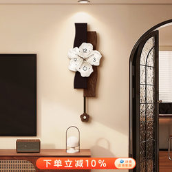 Medieval-Style Clock Wall Clock for Living Room 2025 New Model Light Luxury High-End Clock Wall-Mounted Creative Retro Dining Room Wall Clock