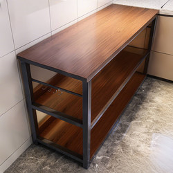 Kitchen Cutting Table Floor-Standing Storage Rack Multi-Layer Microwave Oven Storage Rack Multi-Functional Sideboard Storage Cabinet