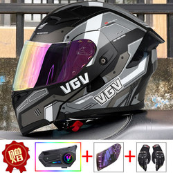 2025 New Vgv3C Certified Motorcycle Open-Face Helmet, Suitable for All Seasons, Unisex Safety Helmet for Motorcyclists