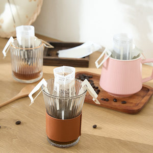 Coffee filter paper hanging ears disposable hand -rushing coffee filter paper dripping coffee powder filter bag filter hanging ear bag
