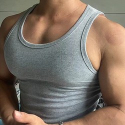 [Two-Pack] Sports Vest Men's Summer Elastic Slim-Fit Quick-Drying Ribbed Fitness Basketball Training Vest