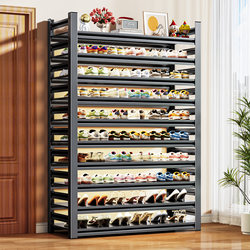 Steel Shoe Rack for Home Entrance, Multi-Layer Floor-Standing Storage Rack, Integrated Wall-Mounted 2026 New Model Simple Shoe Cabinet for Entryway